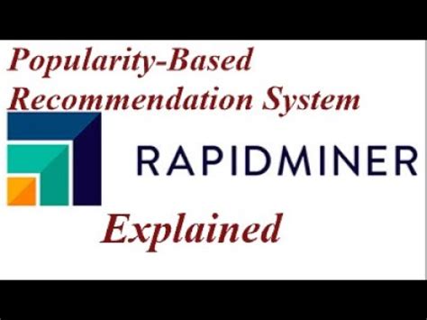Rapidminer Recommender System