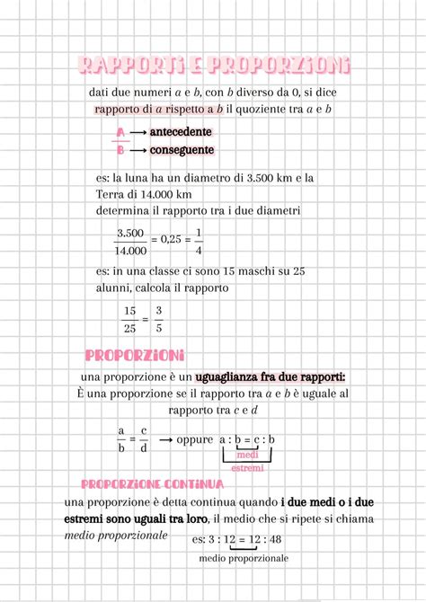 Rapporti In Matematica