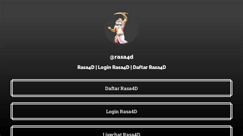 RASA4D LINK Situs Bandar Togel Terpercaya Deposit 5k
