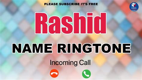 rashid ali name ringtone s