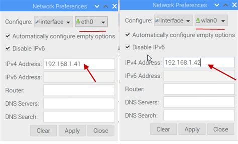 raspberry pi network settings