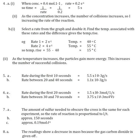 Download Rate Of Reaction Questions And Answers Yuwellore 