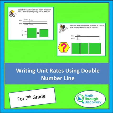 Rates Using Double Number Line Method