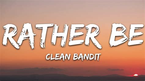 Rather Be Lyrics