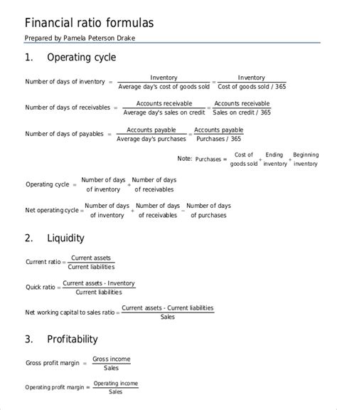 Ratio Analysis Pdf