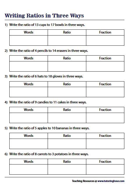 Ratio Worksheets Tutoring Hour Ratios Worksheets 7th Grade - Ratios Worksheets 7th Grade