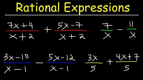 Rational Expressions Calculator Symbolab Subtracting Rational Numbers Fractions - Subtracting Rational Numbers Fractions