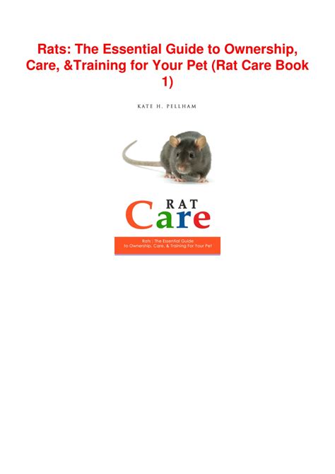 rats the essential guide to ownership care traini