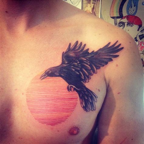 Raven Sun Tattoos