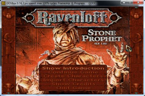 ravenloft stone prophet dosbox