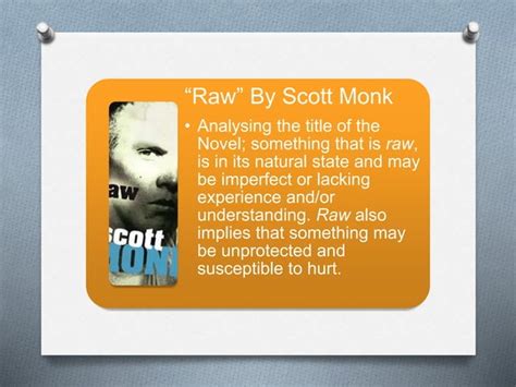 Read Raw Scott Monk Chapter Summaries 
