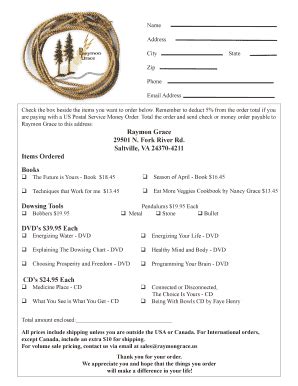 raymon grace 40 item checklist