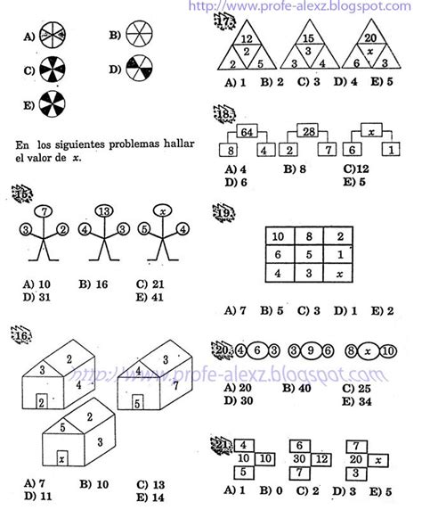 razonamiento matematico analogias pdf