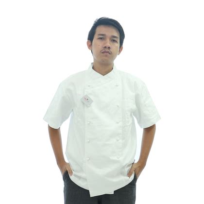 Rb Short White L Titan Where Great Baking Chef Jacket Wanita - Chef Jacket Wanita