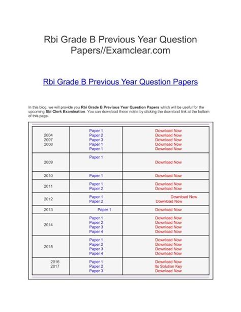 Read Online Rbi Previous Year Question Paper 2011 