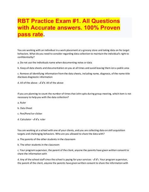 Rbt Practice Test