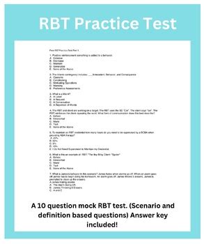 Rbt Test Practice