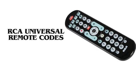 Rca Universal Remote Manual Code Entry Pdf Download