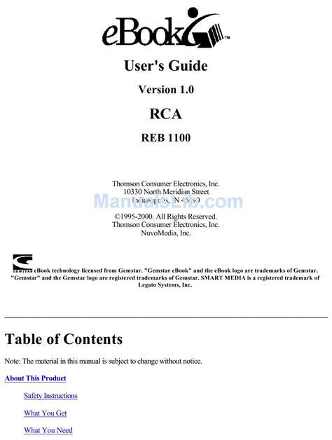 Full Download Rca Gemstar User Guide 