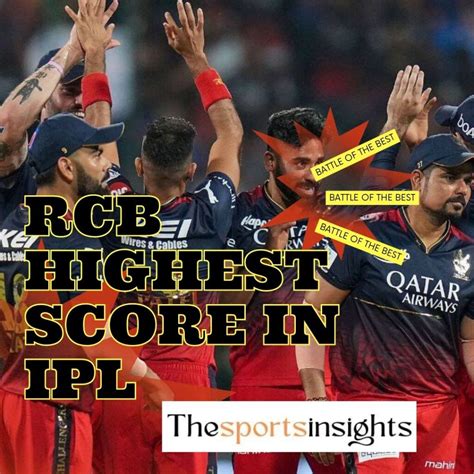 rcb highest score in ipl