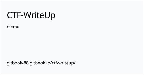 rceme - CTF-WriteUp
