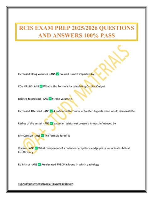 Rcis Exam Prep Course