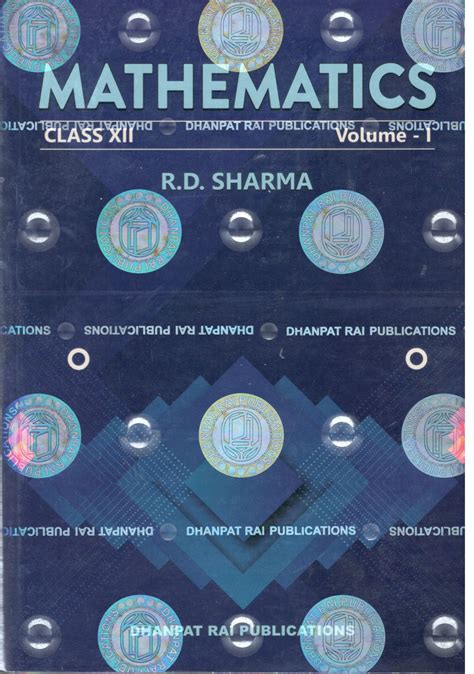 Rd Sharma Maths Book
