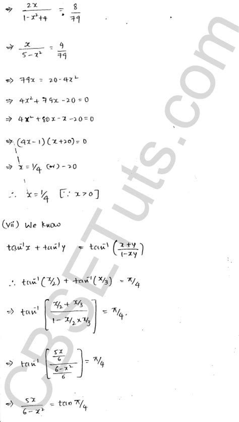 Read Online Rd Sharma Class 12 Solutions Inverse Trigonometry 