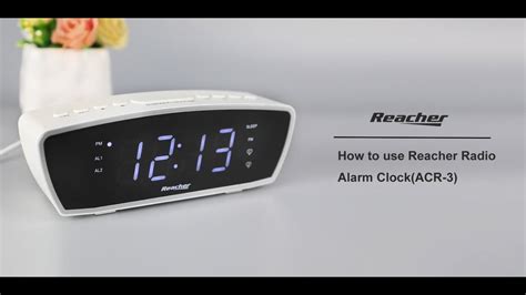 reacher alarm clock manual