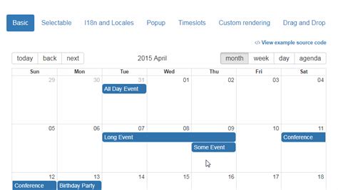 react big calendar drag and drop example