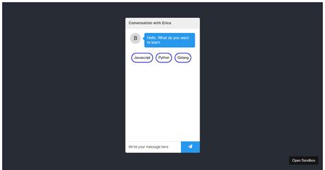 reactchatbotkit examples CodeSandbox
