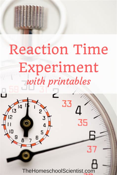 Reaction Time Experiment The Homeschool Scientist Reaction Time Science Experiments - Reaction Time Science Experiments