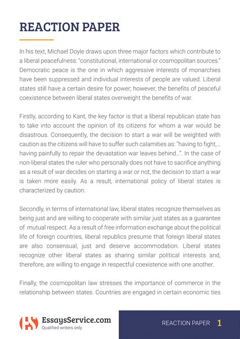 Read Online Reaction Paper Apa Style Format 