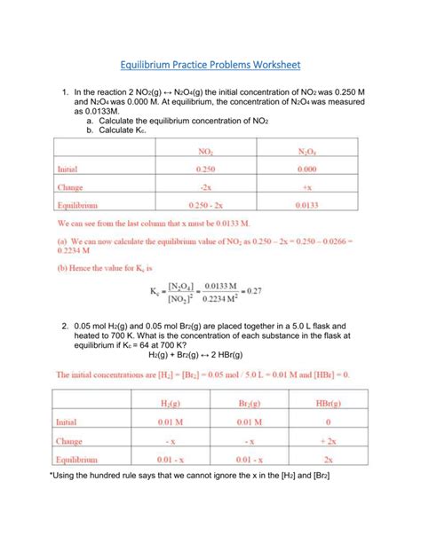 Full Download Reaction Rates And Equilibrium Practice Problems Answers 