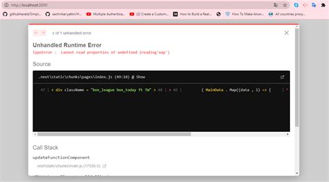 reactjs Next js random error "Cannot read properties of undefined