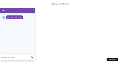 reactsimplechatbot examples CodeSandbox