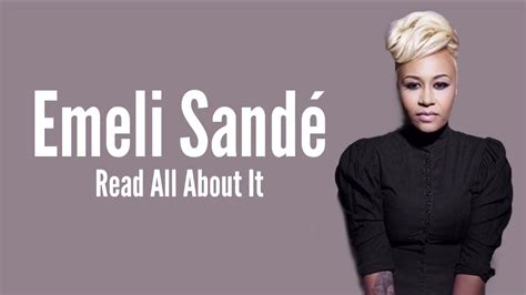 Read About It Emeli Sande