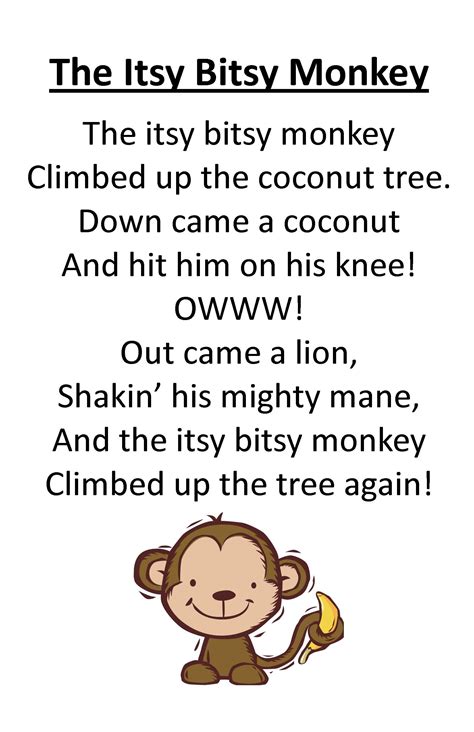 Read Monkey Babies Poem For Kids Popular Poems Poem Five Little Monkeys - Poem Five Little Monkeys