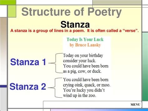 Read The Stanza And Answer The Question