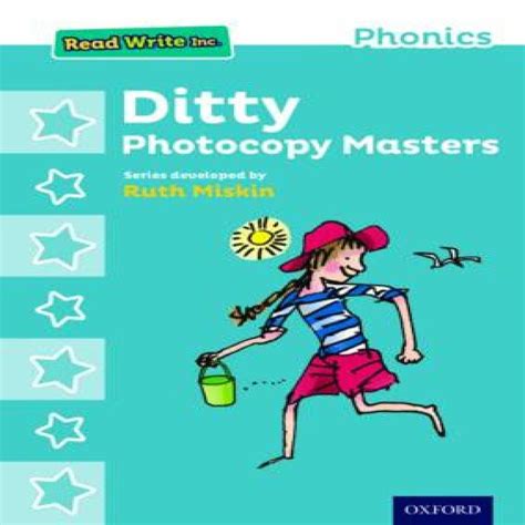 Read Write Inc Phonics Ditty Photocopy Masters