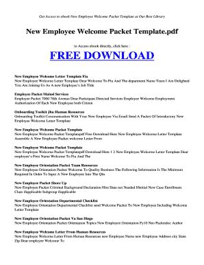 Full Download Read Employmentpacket 