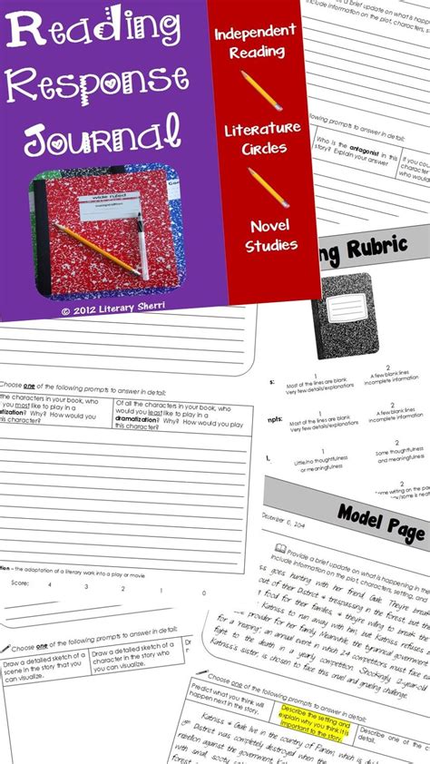 Reader Response Notebook Journal Middle School