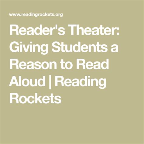Reader X27 S Theater Reading Rockets Readers Theatre Grade 1 - Readers Theatre Grade 1