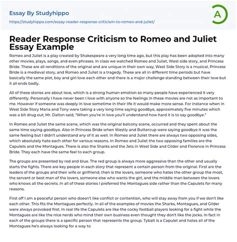 Download Reader Response Criticism Example Paper 