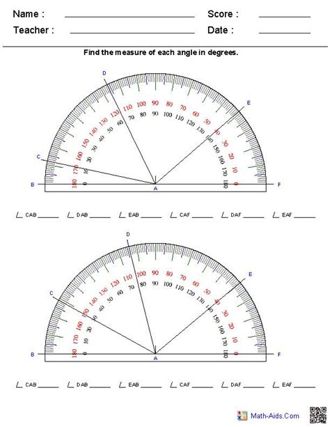 Reading A Protractor Worksheets Math Worksheets 4 Kids Reading Protractor Worksheet - Reading Protractor Worksheet