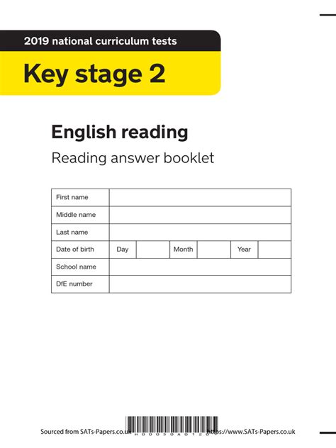 Reading Answer Booklet To The Rescue