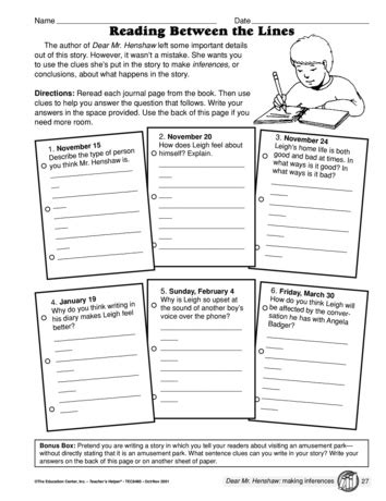 Reading Between The Lines Lesson Plans Amp Worksheets Between The Lines Worksheet Answers - Between The Lines Worksheet Answers