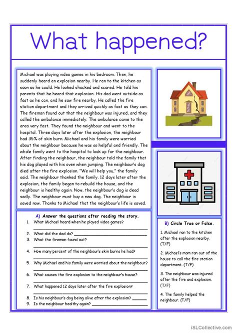 Reading Comprehension Exercises For Beginners Pdf