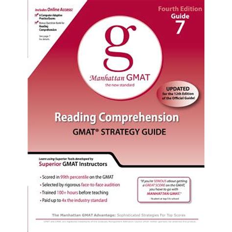 Reading Comprehension Gmat Strategy Guide Manhattan Gmat Instructional Guide Vol 7 Manhattan Gmat Preparation Guide Reading Comprehension