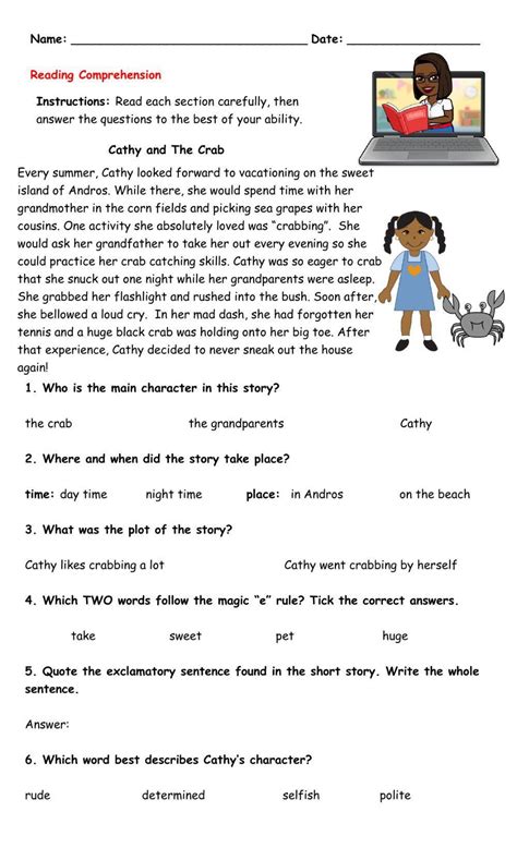 Reading Comprehension Grade 10 Worksheet Live Worksheets Reading Comprehension Grade 10 - Reading Comprehension Grade 10
